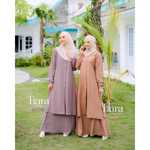Jual Tiara oneset // set rok ORI lanira // setelan rok // oneset ...