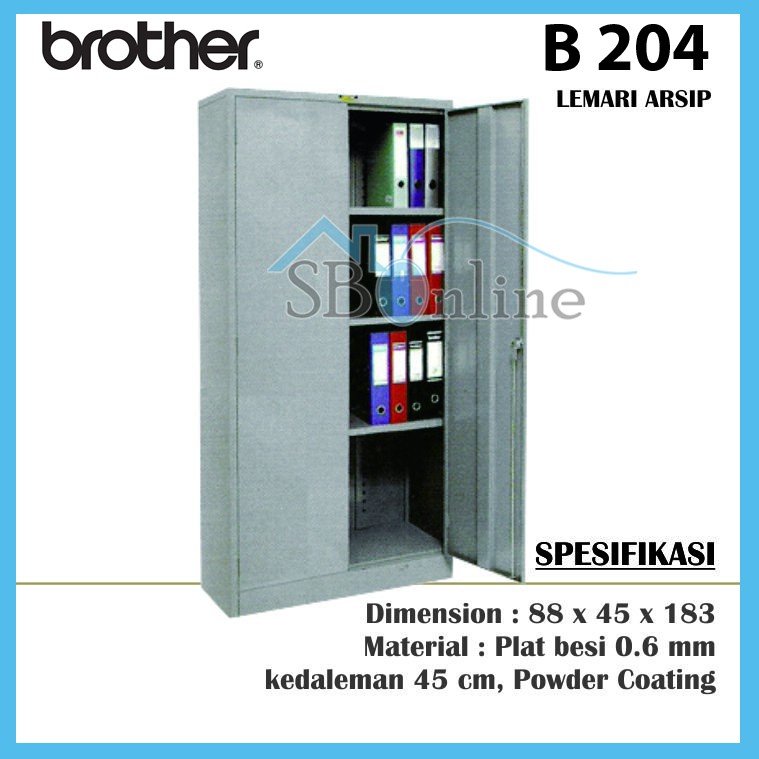 Jual LEMARI KANTOR ARSIP FILE BESI BROTHER B 204 | Shopee Indonesia