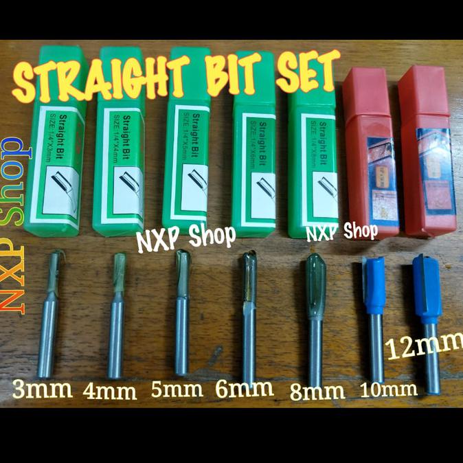 Jual Straight Bit Set / Router Bit Set / Mata Profil Lurus Alur Got ...