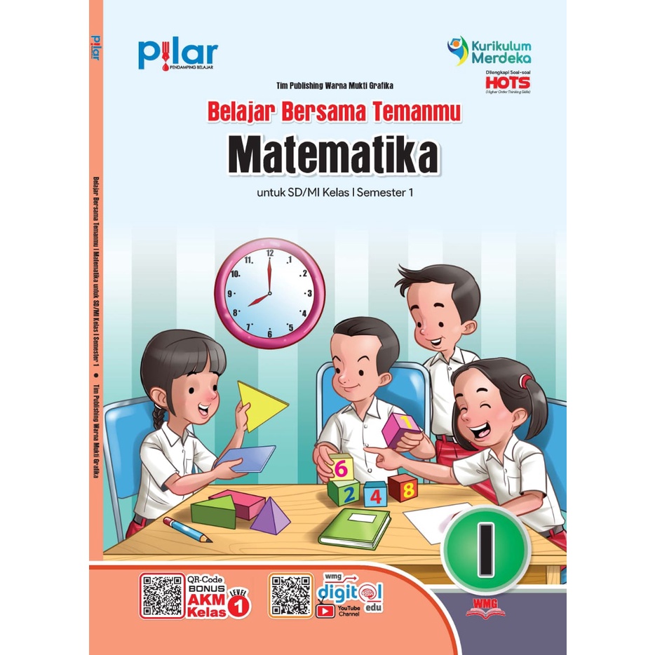 Jual BUKU MATEMATIKA SD KELAS 1 SMT 1 - KURIKULUM MERDEKA - PILAR ...