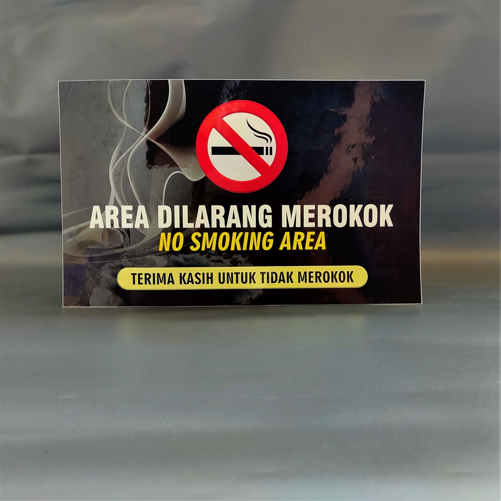 Jual Stiker Area Dilarang Merokok Vinyl Stiker Larangan Merokok