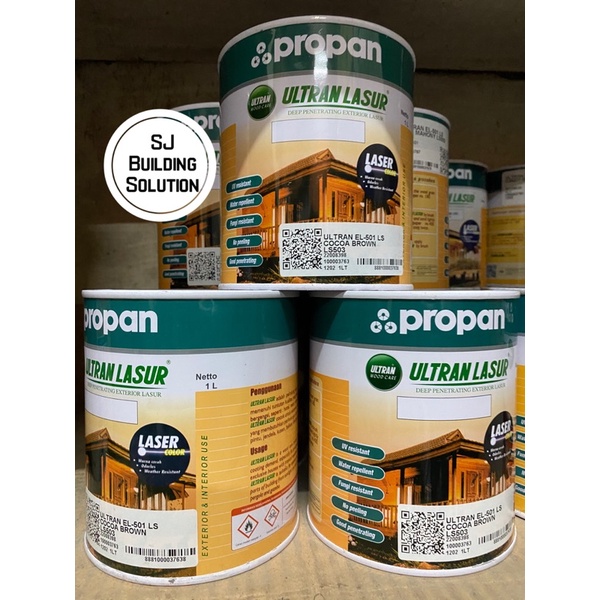 Jual PROPAN ULTRAN LASUR EL-501 1L LITER PELAPIS KAYU EXTERIOR COCOA ...