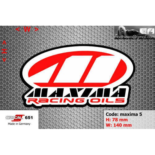 Jual ea cutting sticker / decal Code: maxima 5 ( sponsor logo ...