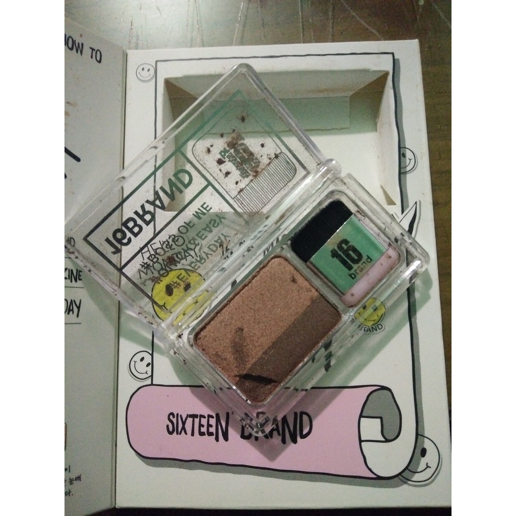 Jual SIXTEEN eyeshadow gradasi natural No 2 - Damage | Shopee Indonesia