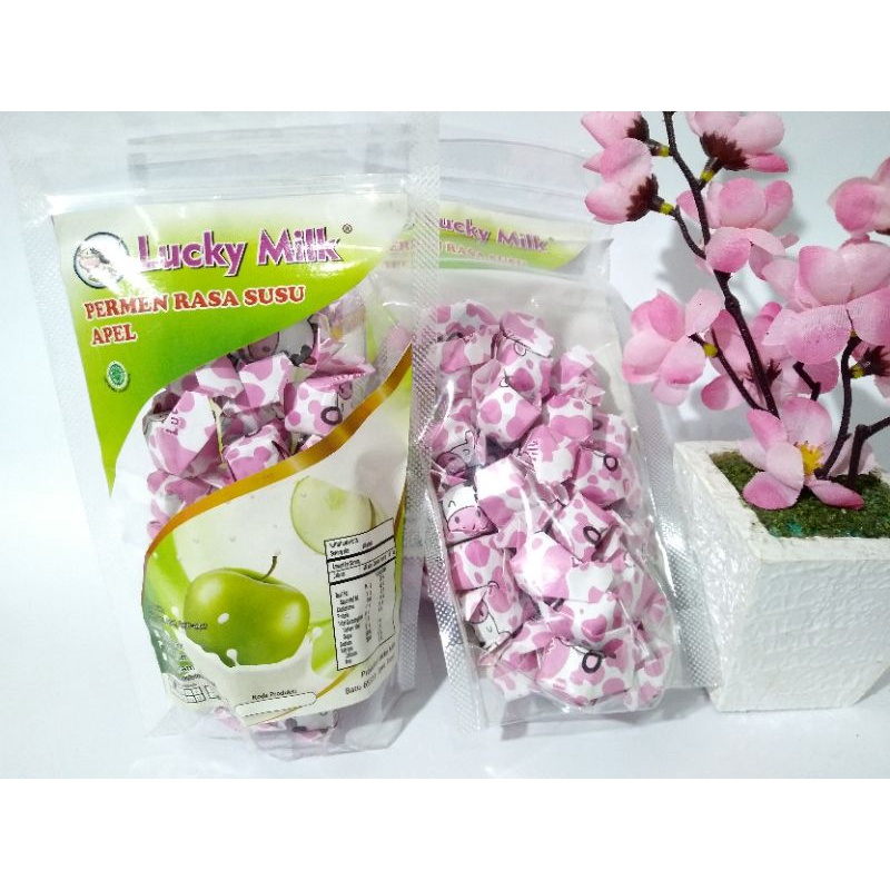 Jual Permen Rasa Susu Apel Lucky Milk 150 gram | Shopee Indonesia