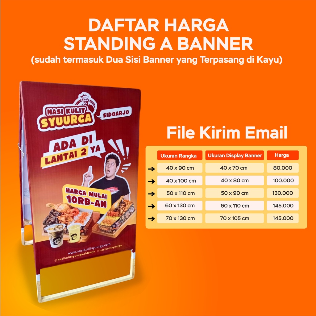 Jual Standing A Banner Segitiga Shopee Indonesia