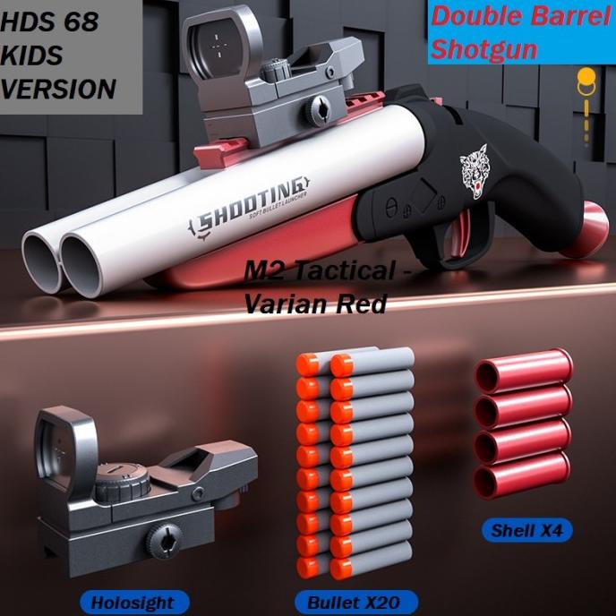 Jual HDS 68 DOUBLE BARREL SHOTGUN SHELL EJECTION DART BLASTER KID ...
