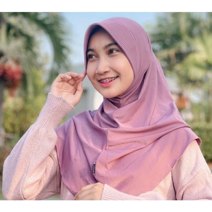 Jual Jilbab Bergo Hamidah Menutup Dada /Jilbab Sport Menutup Dada