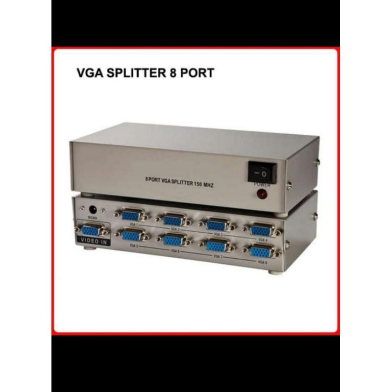 Jual VGA Spiliter 8 Port 150MHz / Vga Spiliter 8port | Shopee Indonesia