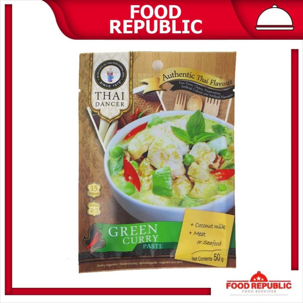 Jual GREEN CURRY THAI DANCER 50 GR KARI HIJAU PASTE KHAS THAILAND HALAL ...
