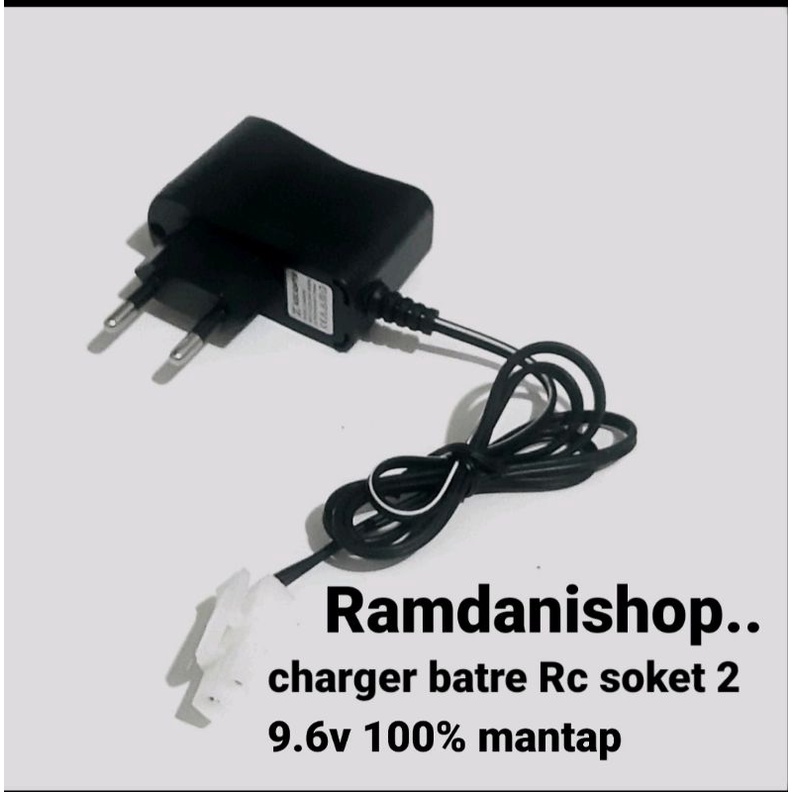 Jual Adaptor Chargeran Battre Rc Soket Hitam Soket Dan V