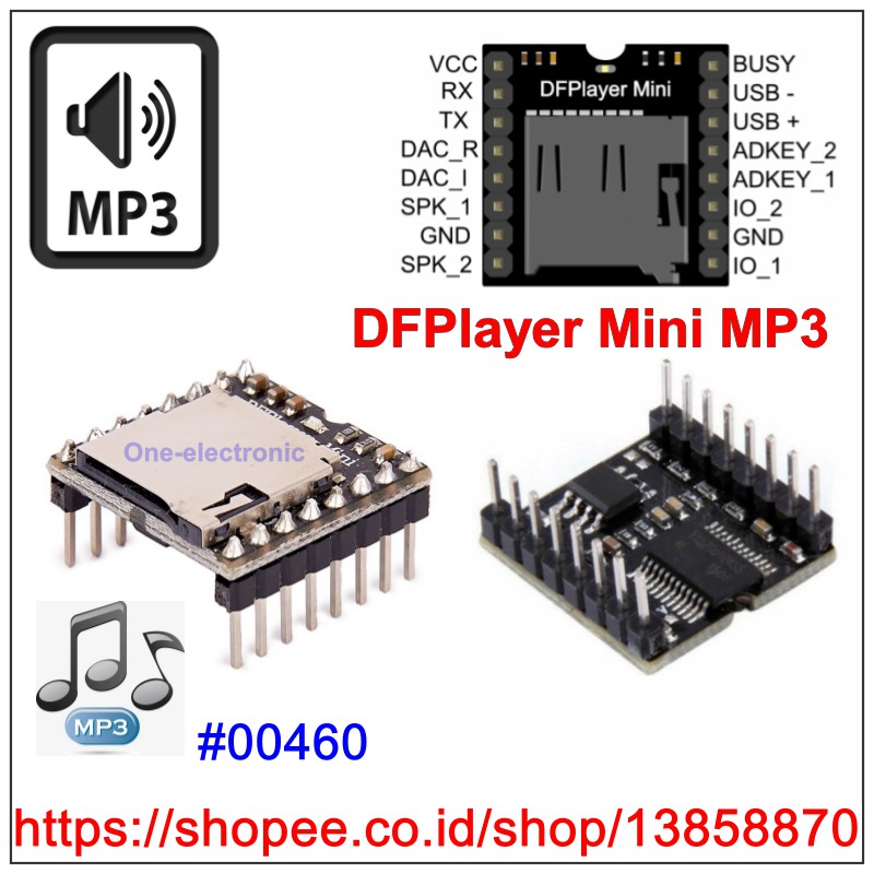 Jual DFPlayer Mini MP3 Player Module Compatible with Arduino | Shopee ...