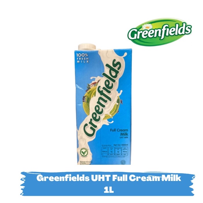 Jual Susu Greenfields Uht Milk Full Cream 1l Shopee Indonesia