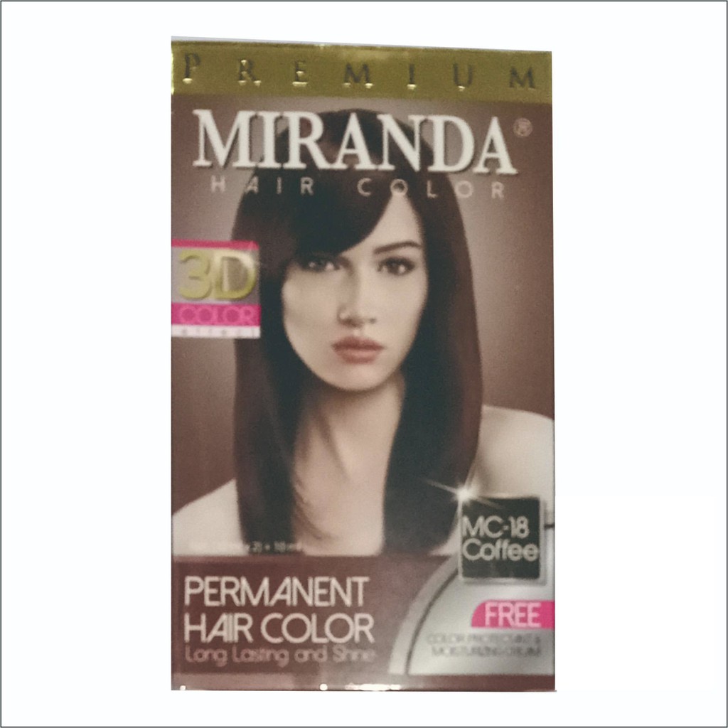 Jual Cat pewarna rambut Miranda Hair Color permanent MC 18 Coffee kopi ...