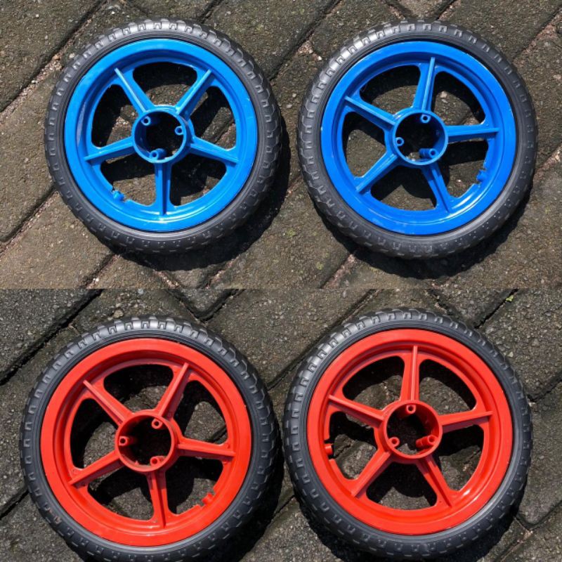 Jual velg sepeda roda karet sepeda anak lengkap dengan alat besi ...