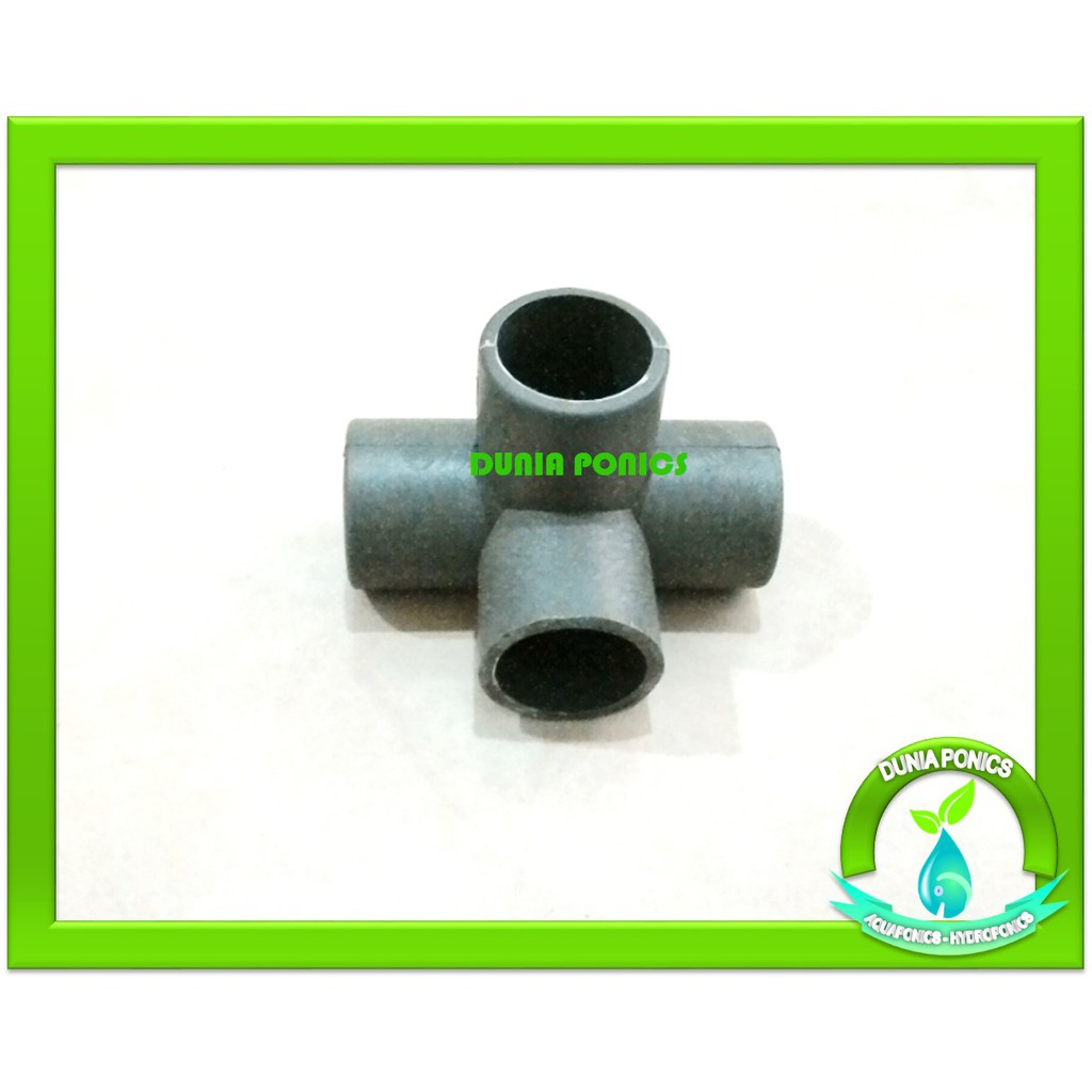 Jual Konektor Sambungan Pipa PVC 1 inch 4 Arah Connector 4 Ways Fitting