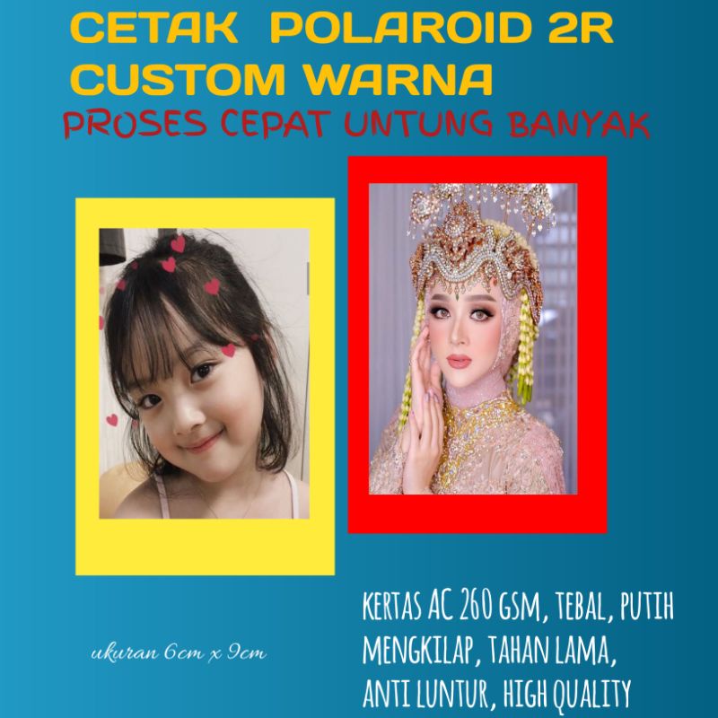 Jual CETAK Polaroid 2R Custom Warna | Shopee Indonesia