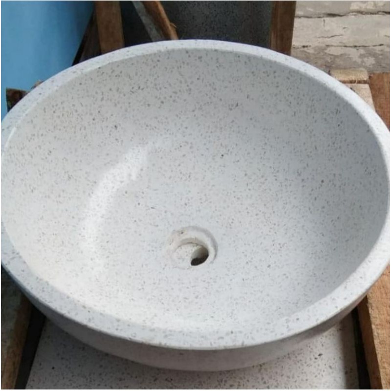 Jual Wastafel Terrazzo Bulat Diameter 40cm | Shopee Indonesia