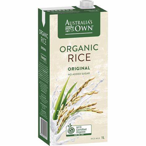 Jual AUSTRALIAN OWN ORGANIC RICE MILK 1 LITER | Shopee Indonesia