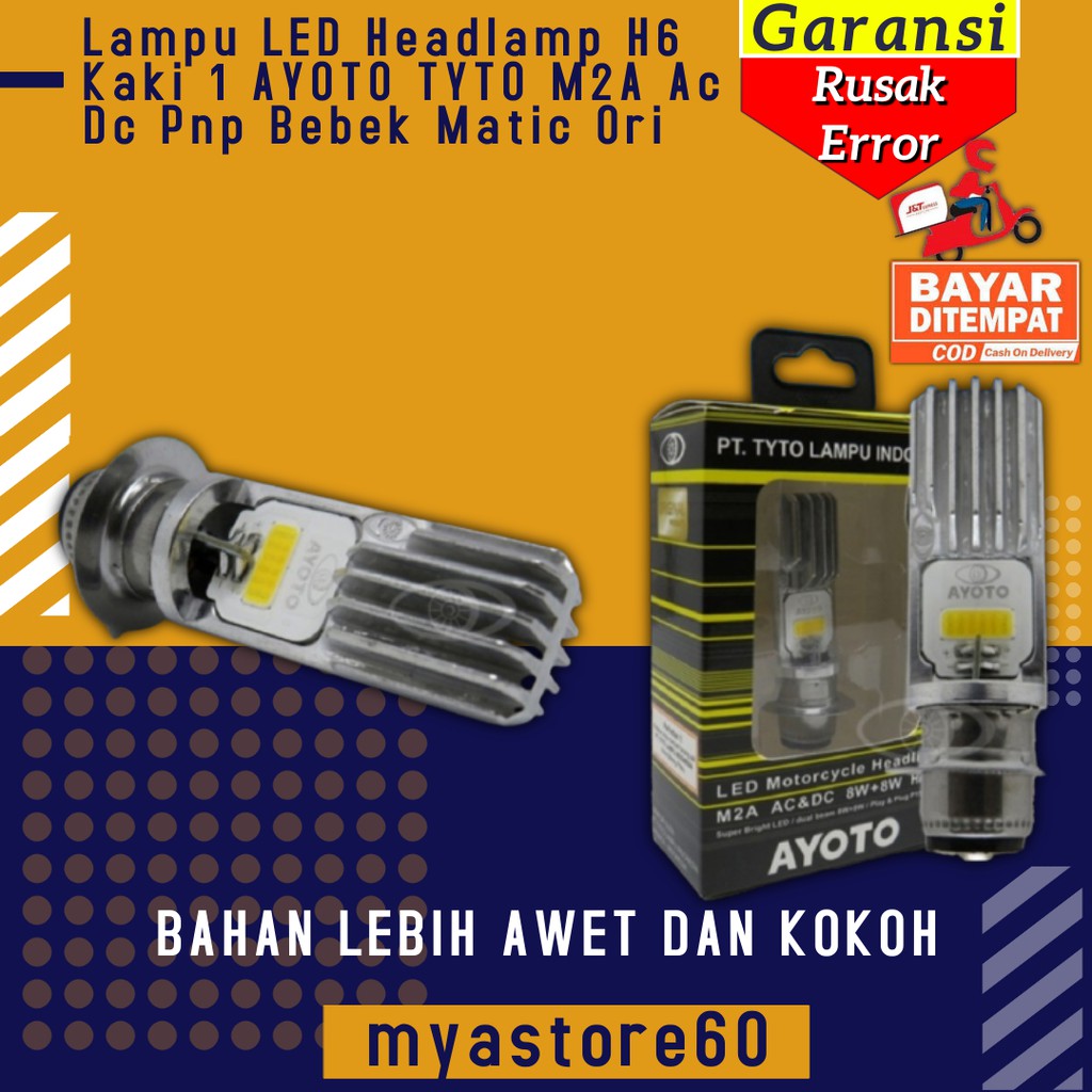 Jual Lampu Bohlam Led Headlamp H Kaki Ayoto Tyto M A Ac Dc Pnp Bebek