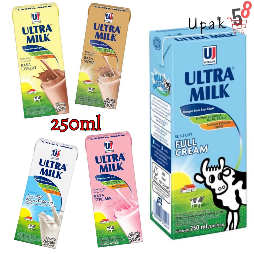 Jual Ultra Milk Uht ( 250ml ) - ( Strawberry - Cokelat - Full Cream