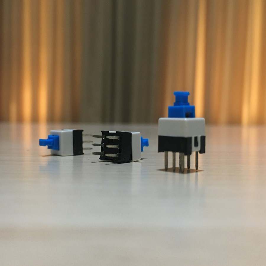 Jual SWITCH PUSH BUTTON SAKLAR PUSH ON OFF 6 PIN 7x7 MM 0.1A 30V PB ...