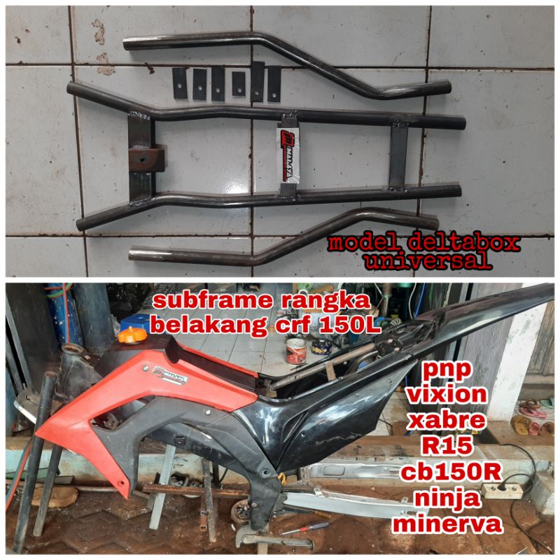 Jual subframe rangka belakang model crf 150 l pnk vixion xabre r15 ...