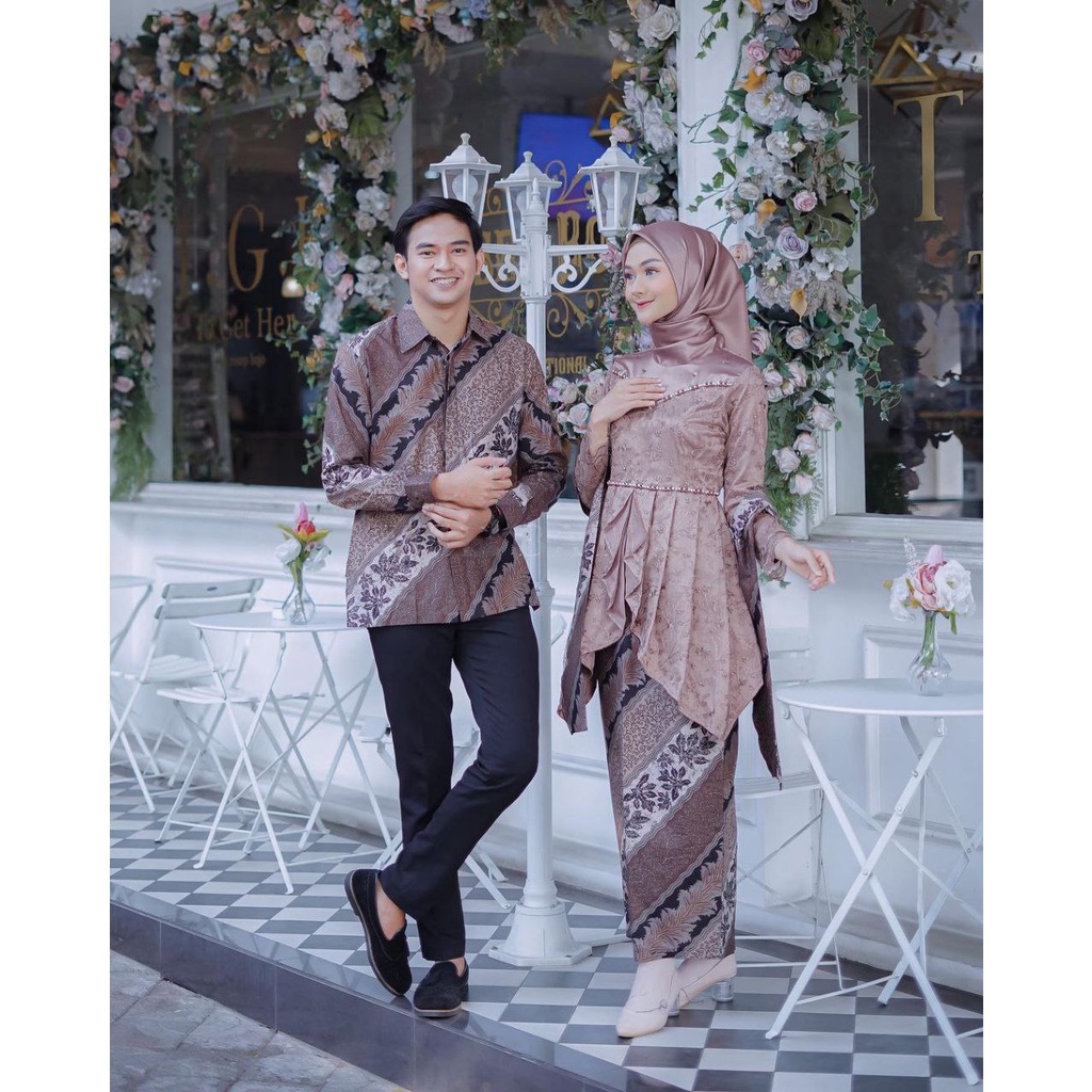 Jual Batik Couple Kebaya Modern Kebaya Tunangan Lamaran Baju