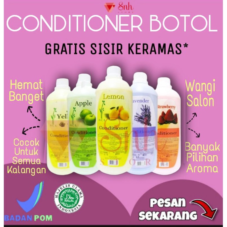 Jual CONDITIONER BOTOL 1 Kg/conditioner rambut salon/kondisioner rambut ...