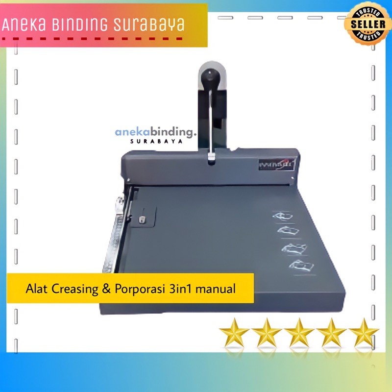 Jual ALAT CREASING KERTAS & PORPORASI / PERFORASI MANUAL 3 in 1 ...