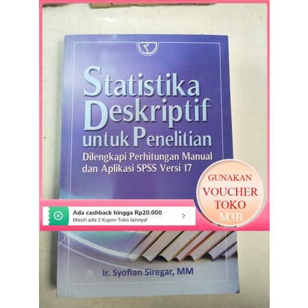 Jual Original Statistika Deskriptif Untuk Penelitian Dilengkapi ...