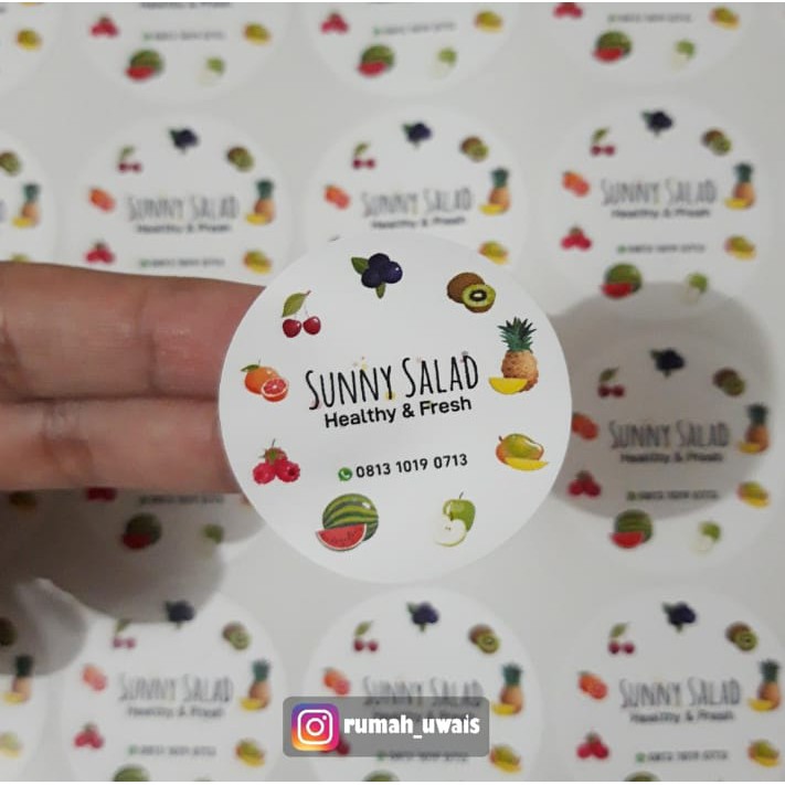 Jual Cetak Sticker Kemasan Produk Anti Air Bahan Vinyl | Shopee Indonesia