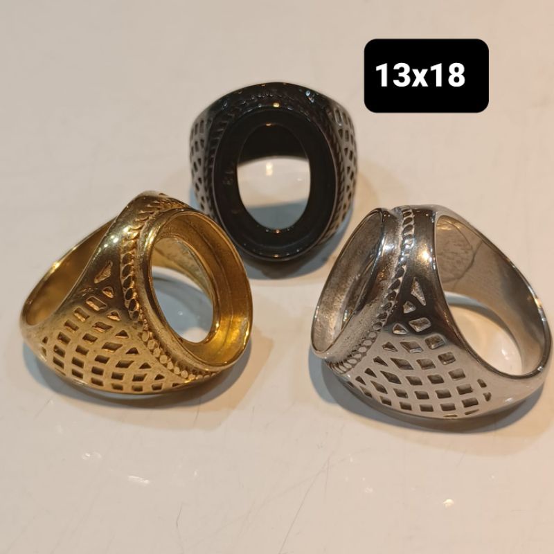 Jual EMBAN RING CINCIN TITANIUM 13X18 | Shopee Indonesia