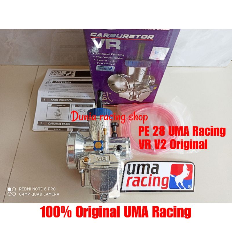 Jual Karbu Karburator Uma Racing V3 PWK 24 28 30 32 34 36 dan PE 28 VR ...