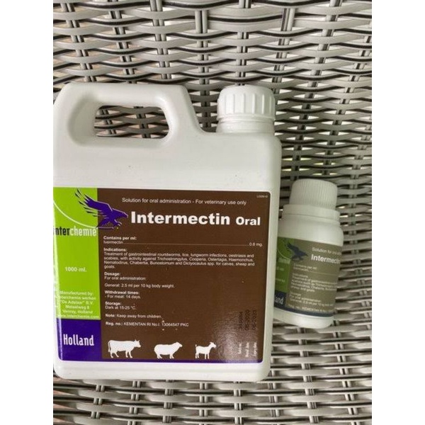 Jual Intermectin oral 100ml obat scabies/gudik untuk hewan ternak ayam ...