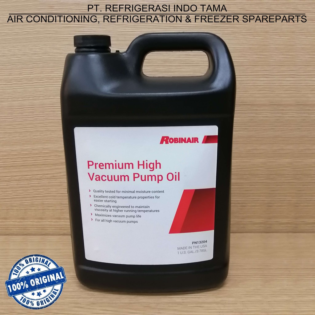 Jual OIL VACUUM PUMP ROBINAIR 3.78L LR 13204 ( OLI ) Shopee Indonesia