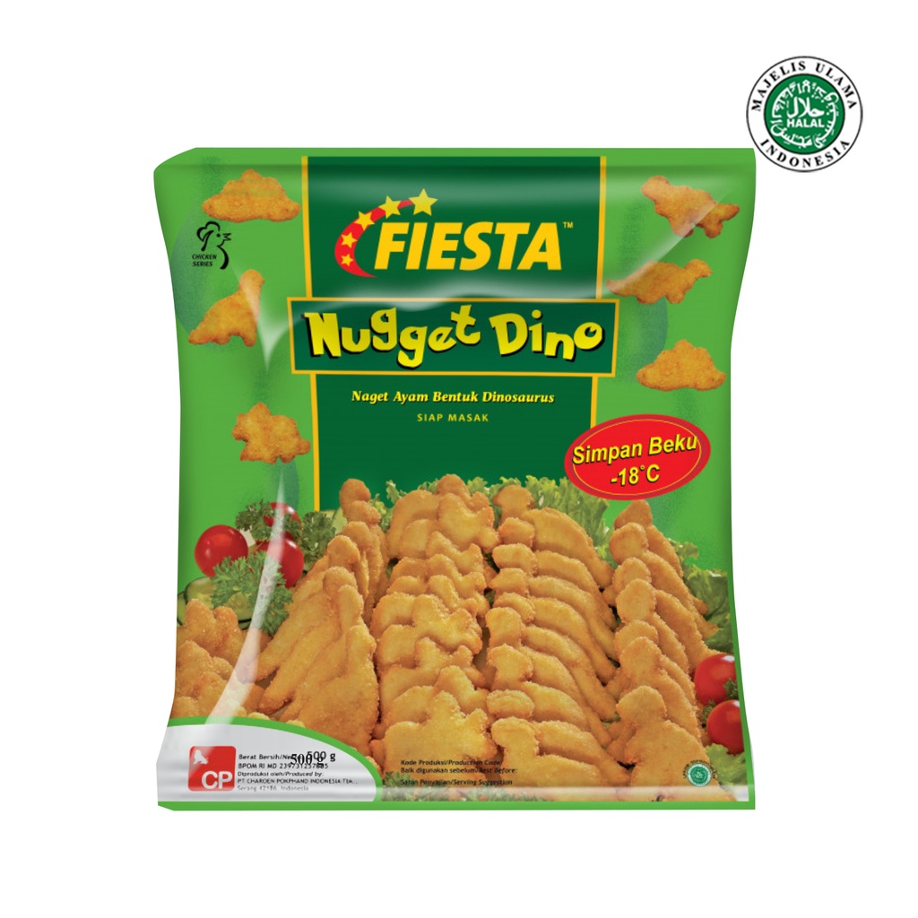 Jual Fiesta Nugget Dino 500gr, Nugget Ayam, Frozen, Halal Shopee