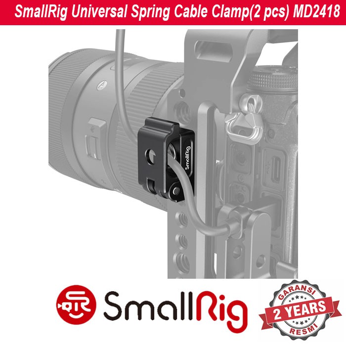 Jual Smallrig Universal Spring Cable Clamp(2 Pcs) Md 2418 | Shopee ...