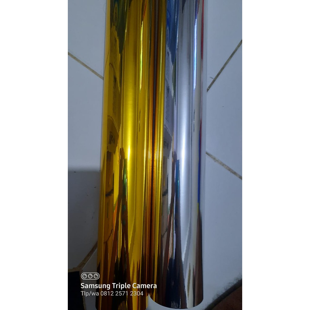 Jual STICKER STIKER CHROME KROM SILVER DAN GOLD 40cm x 50cm SKOTLET ...