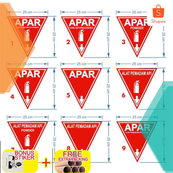 Jual Terlaris Rambu Sign Apar Segitiga Cm X Cm Acrylic