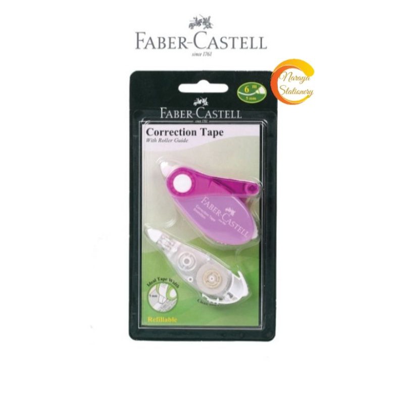 Jual FaberCastell Correction Tape SR506 + Refill ( Violet ) Shopee
