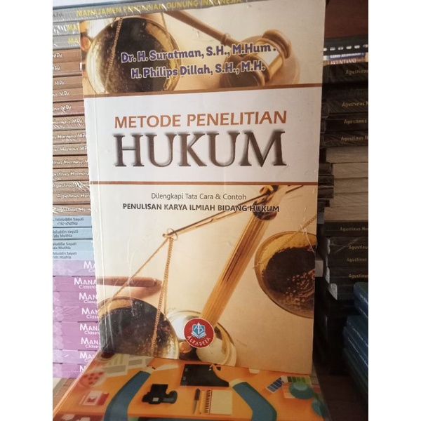 Jual Metode Penelitian Hukum Suratman Alfabeta Shopee Indonesia