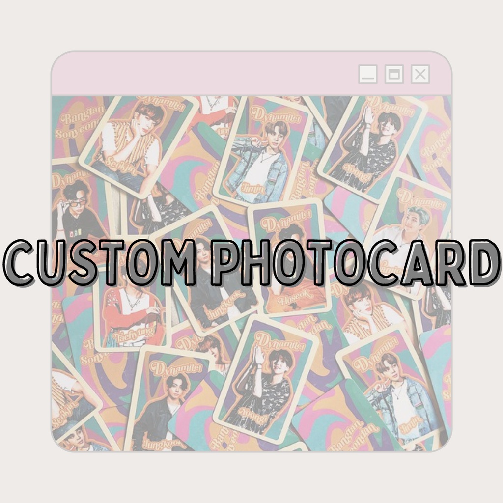 Jual [PRE ORDER] CUSTOM PHOTOCARD, PC | Shopee Indonesia