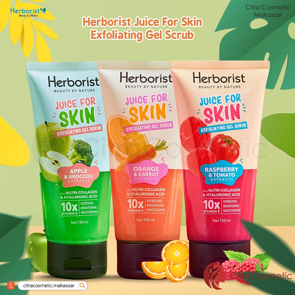 Jual ️CitraCosmetic ️ Herborist Juice For Skin Exfoliating Gel Scrub