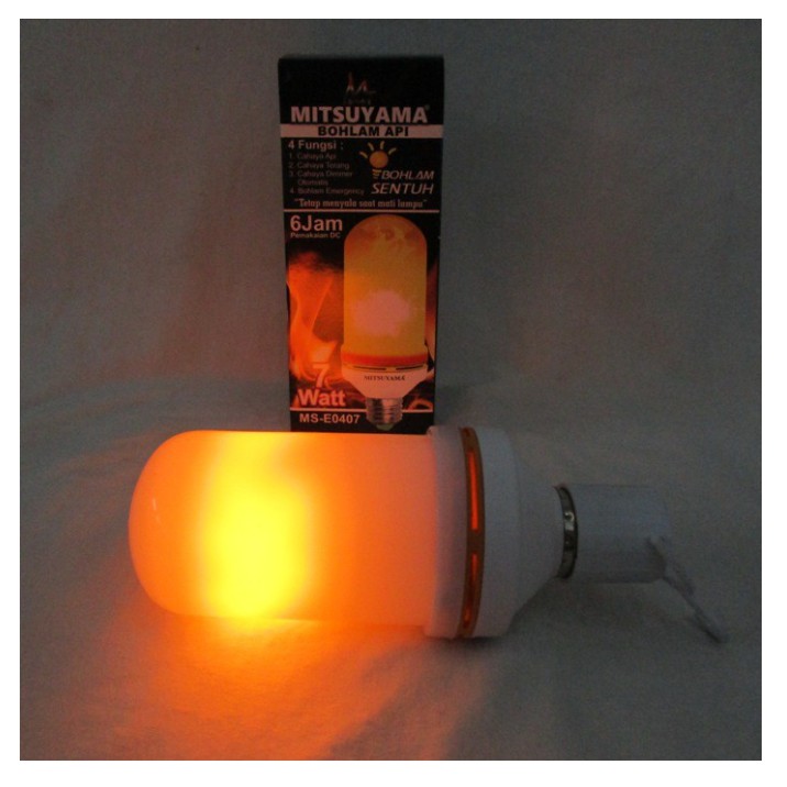 Jual LAMPU BOHLAMP API WARNA KUNING HEMAT ENERGI LED 3 FUNGSI MITSUYAMA ...