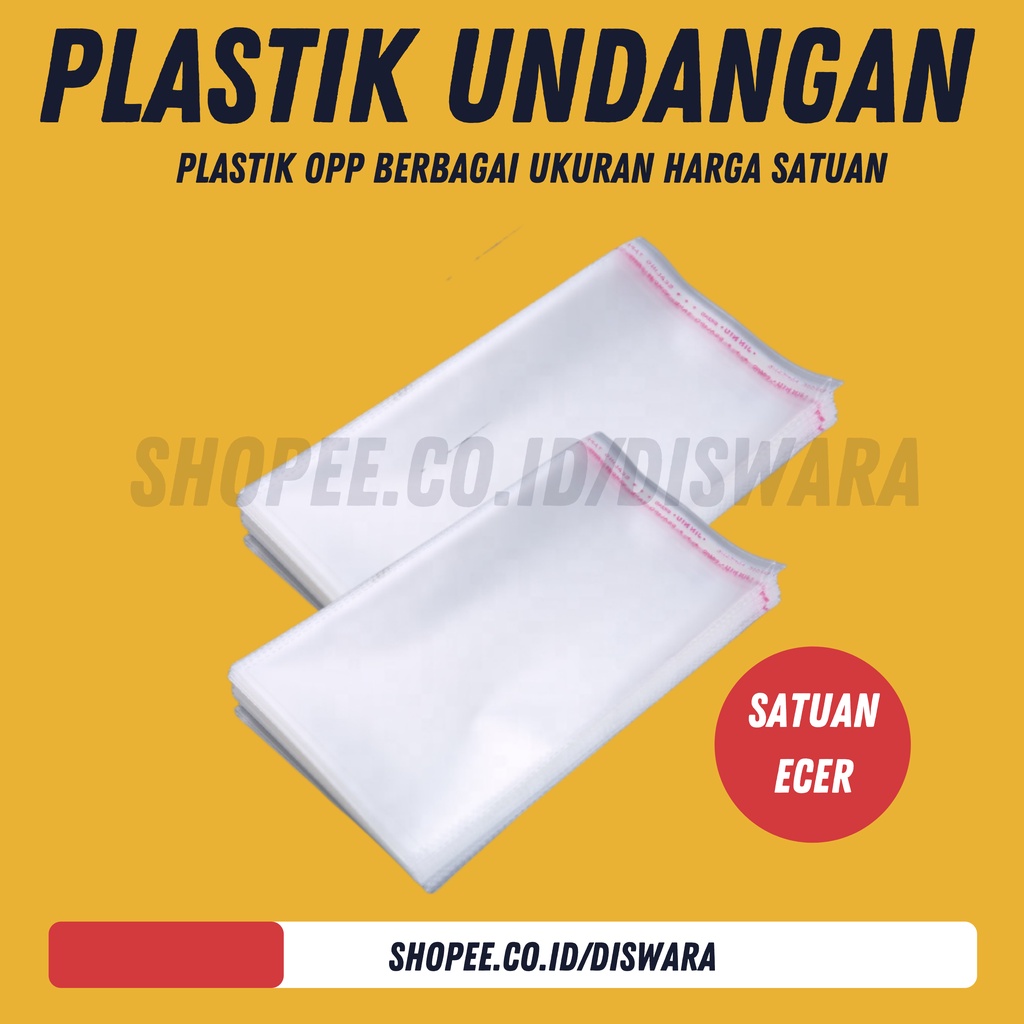 Jual Plastik Opp Undangan Ecer Satuan Shopee Indonesia