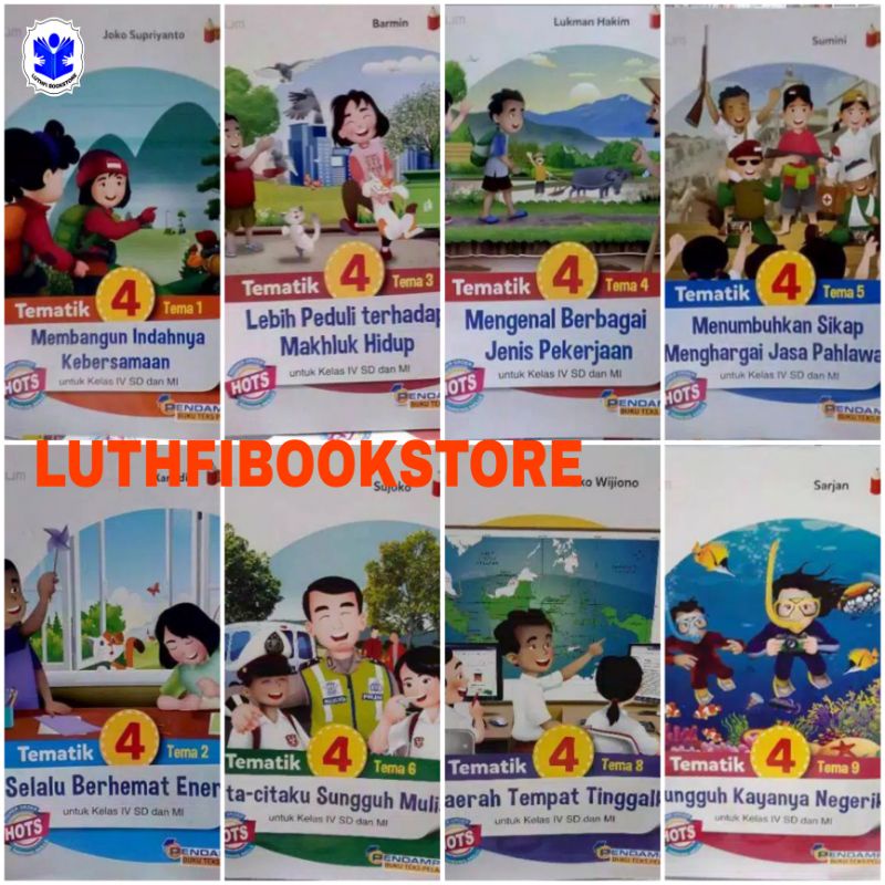 Jual BUKU TEMATIK SD KELAS 4 TEMA 1 2 3 4 5 6 7 8 9 HOTS PLATINUM SD MI ...