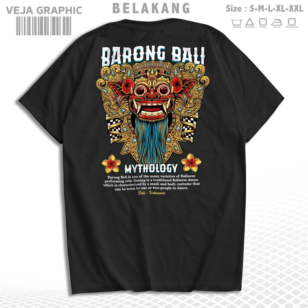 Jual Vejagraphic T Shirt Barong Bali Kaos Indonesia Mythology Culture