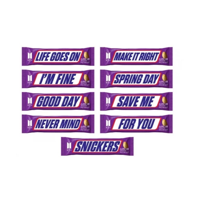 Jual BTS x Snickers Chocolate Halal Shopee Indonesia