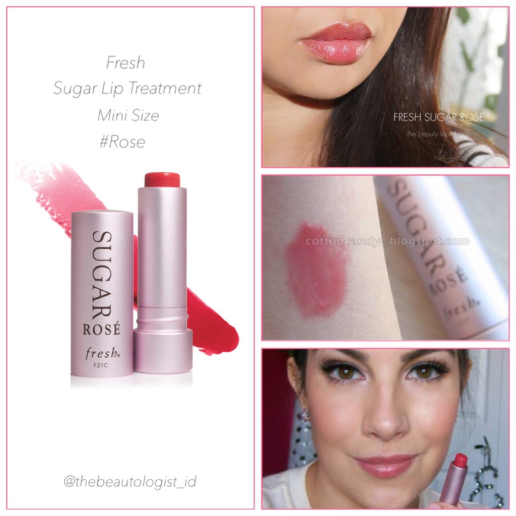 Jual Fresh Sugar Rose Tinted Lip Treatment SPF15 (2.2g no box) Shopee